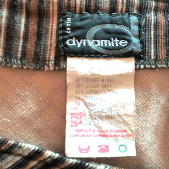 Retro Chevron stripes corduroy skirt - Picture 5 of 5